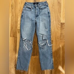 Hollister ultra high rise vintage straight jeans size 24